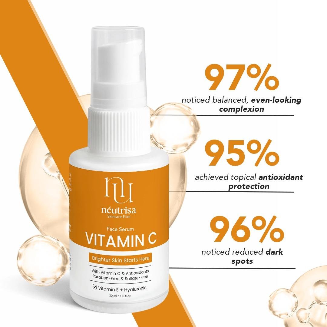 Neutrisa Vitamin C Serum 30ml - Vitamin C + E + Ferulic Trio - Image 3